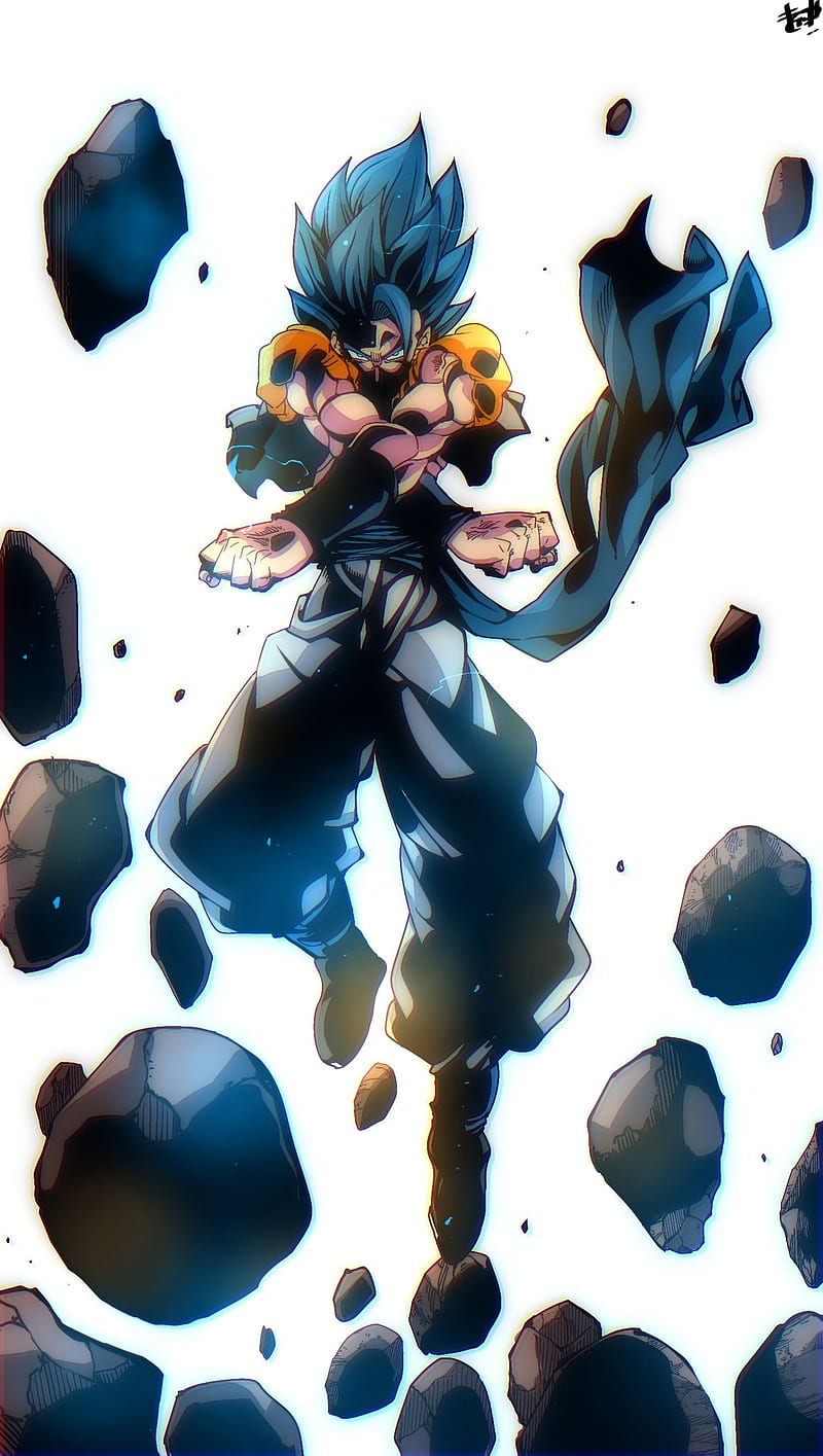 Gogeta Blue , vegeta, gogeta blue, goku, broly, dragon ball, dragon ball super, HD phone wallpaper