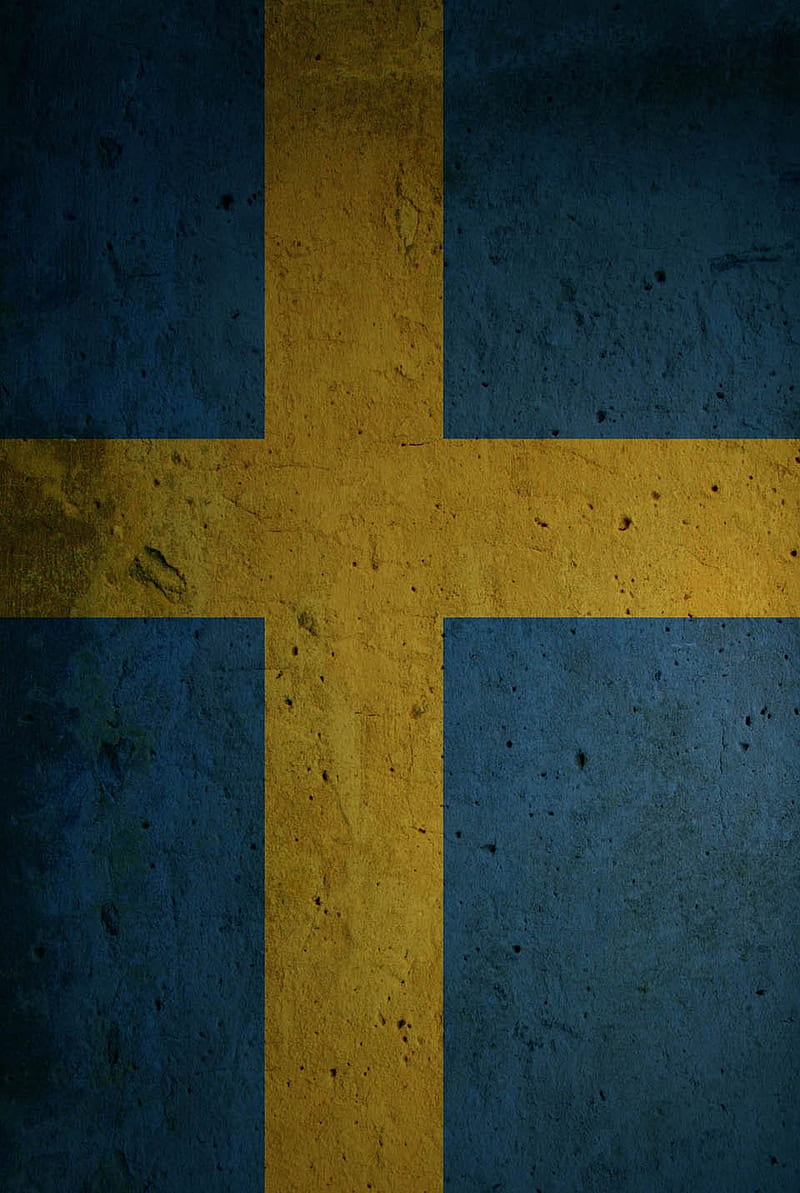 Swedish Flag Grunge, sweden, HD phone wallpaper