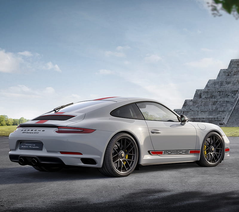 Porsche, 911, carrera, germany, red, silver, HD wallpaper