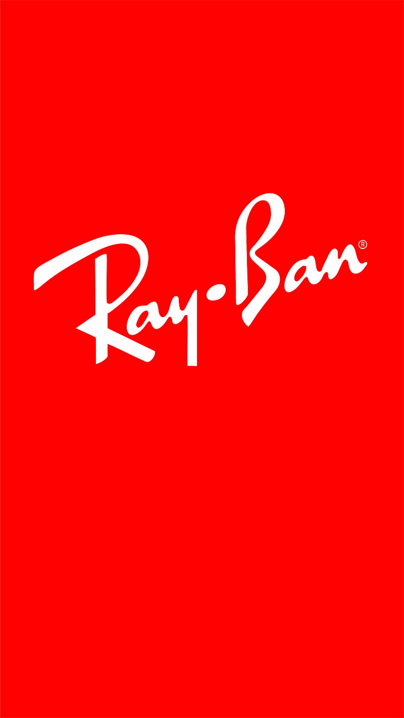 Ray Ban, red, symbol, HD phone wallpaper