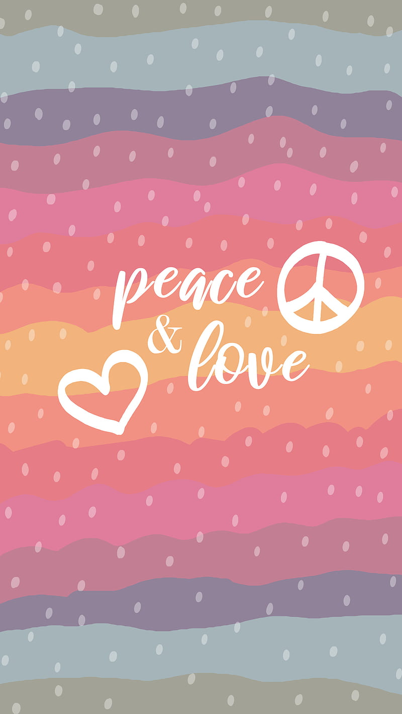 Peace and love, Hippie, boho, dom, pastel, pop art, retro, soul, spirit, HD  phone wallpaper | Peakpx