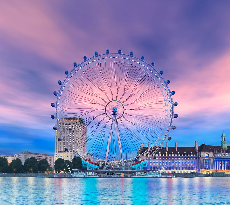 London Eye, wheel, HD wallpaper