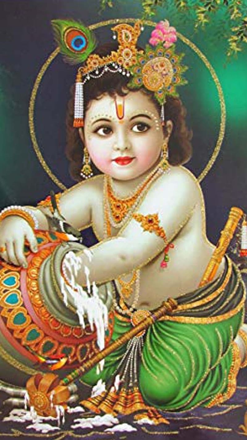 Shri Krishna Ji Ke Baal Roop, shri krishna ji ke, bhakti, HD phone wallpaper  | Peakpx