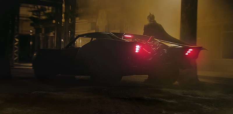 Batman New Batmobile, robert-pattinson, the-batman, batman, 2021-movies, movies, HD wallpaper