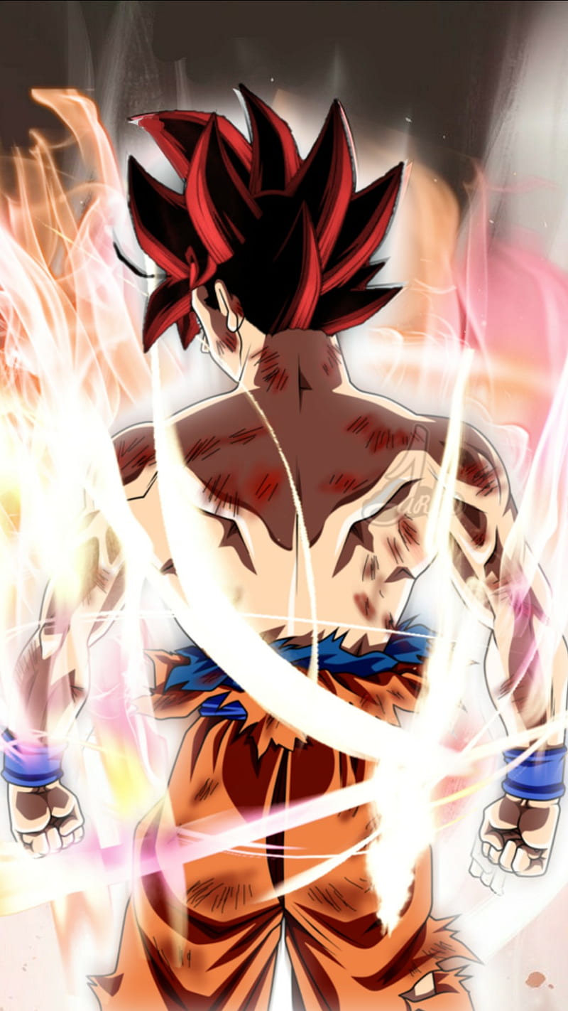 Goku god full, abstracto, anime, ball, blue, boy, dios, dragon, girl, new, red, rose, super, HD phone wallpaper