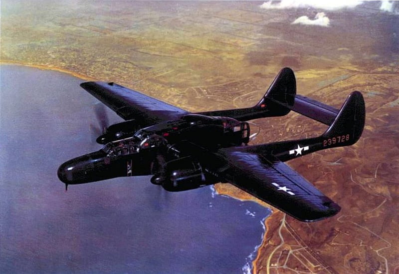Northrop P-61A Black Widow, WW2, Night Fighter, Northrop, P-61A Black Widow, HD wallpaper