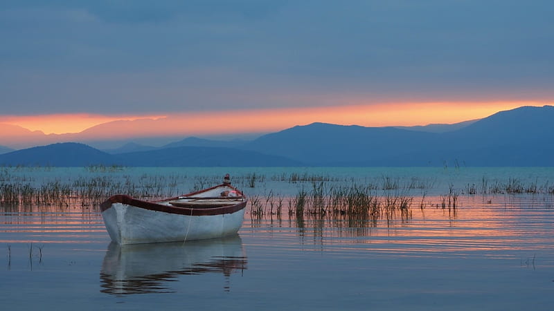 Lake Beysehir, turkey, beysehir, nature, sunset, konya, scenery, lake, HD wallpaper