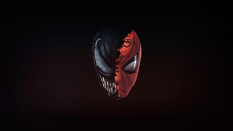 Venom X Spidey, anime, black, dragon, hero, marvel, red, skull, spiderman,  superheroes, HD phone wallpaper | Peakpx