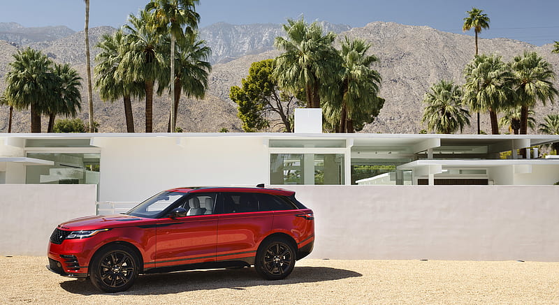 2018 Range Rover Velar P250 SE (Color: Firenze Red) - Front Three-Quarter , car, HD wallpaper