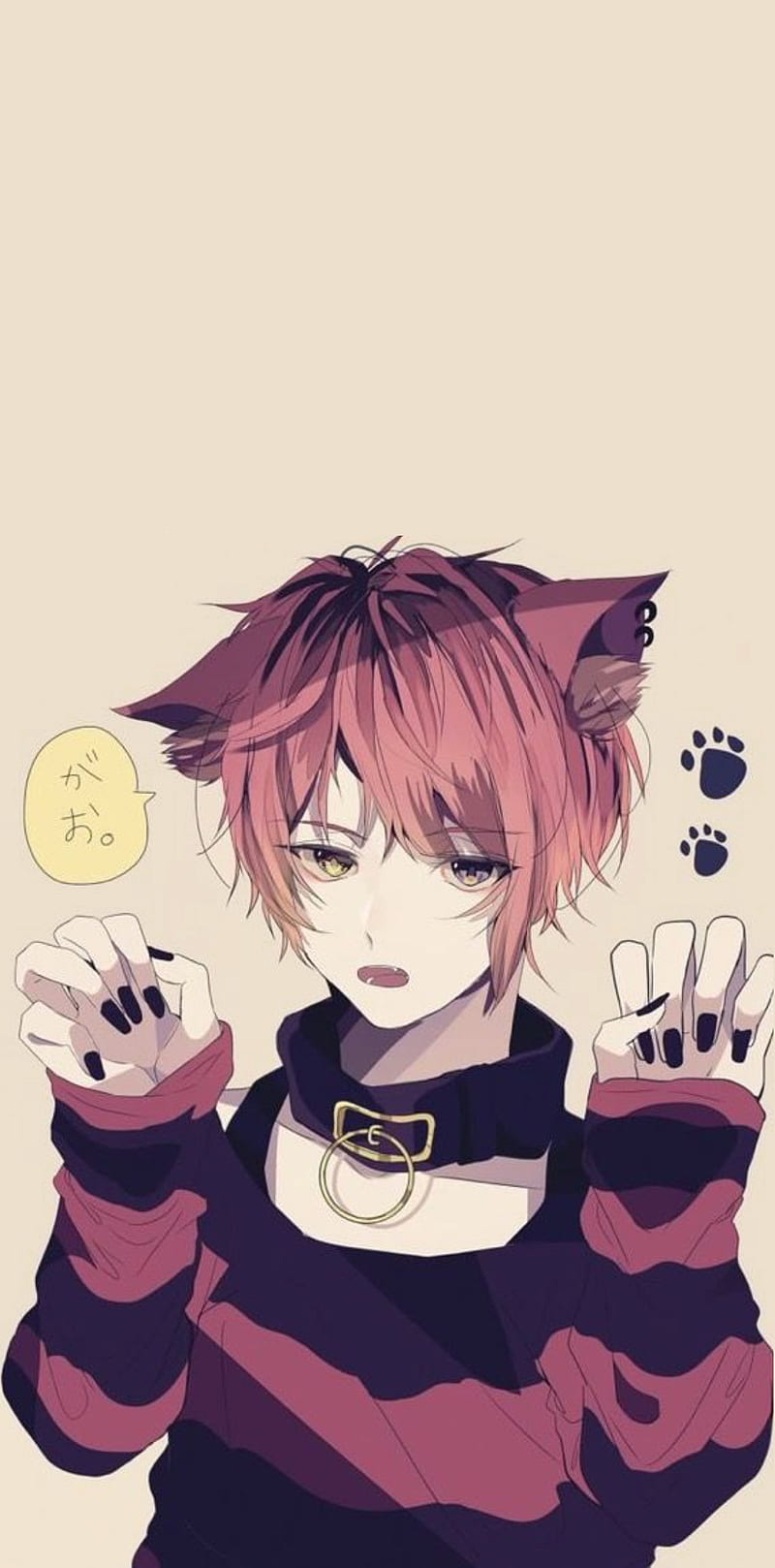 Black hair red eyes anime catboy on Craiyon-demhanvico.com.vn