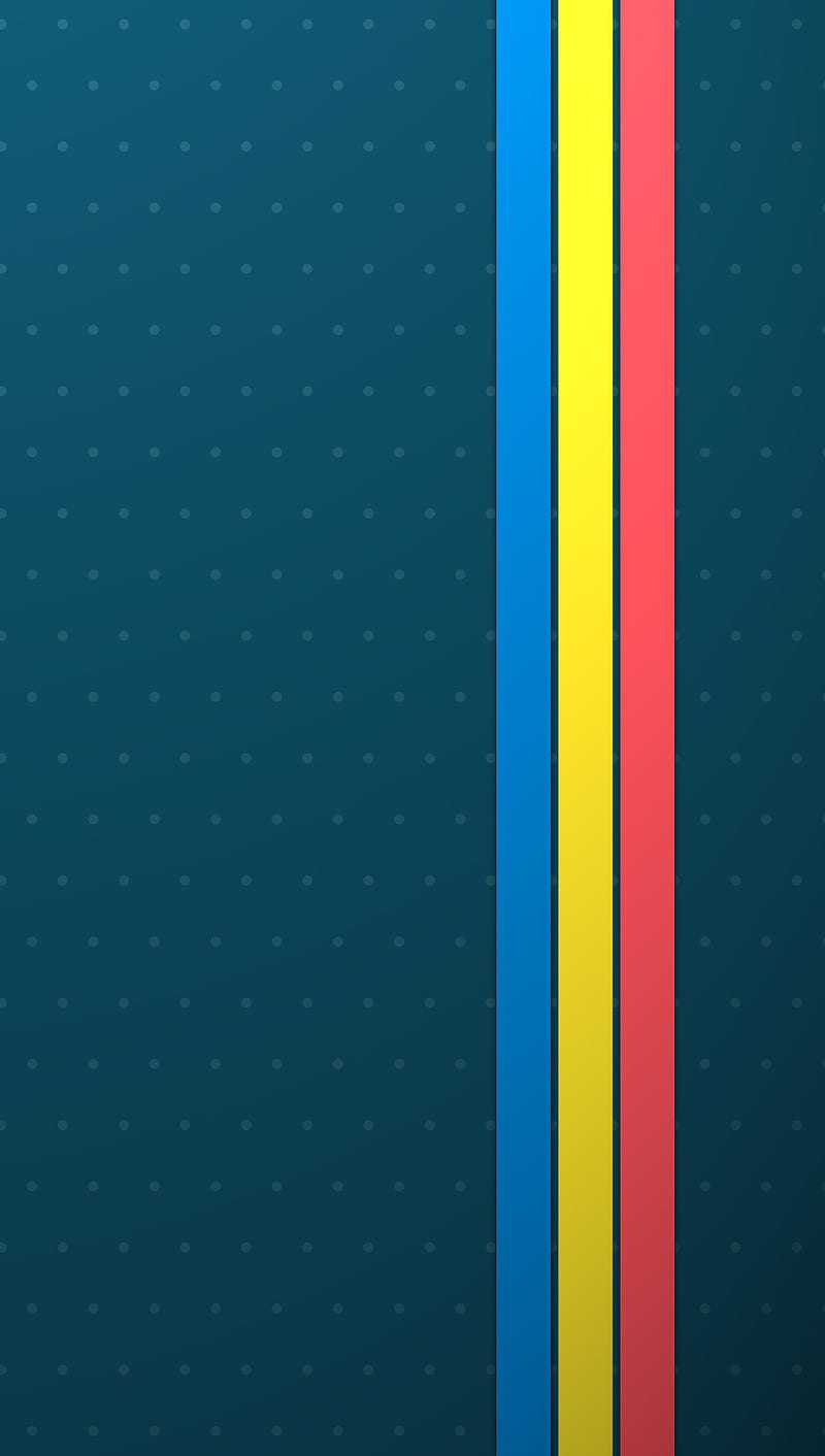 Lines, blue, red, stripes, yellow, HD phone wallpaper