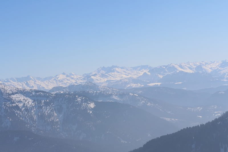 Bavarian Alps, Mountains, Nature, winter, HD wallpaper