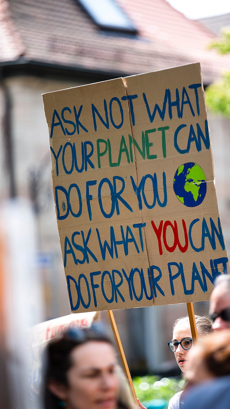 What you can do for your planet , protest, corona, HD phone wallpaper