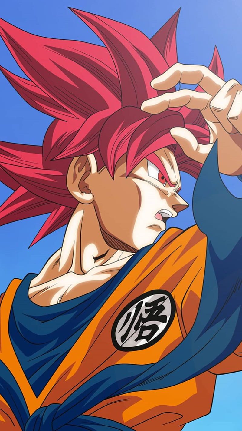 God Goku, anime, dragonball super, goku, super saiyan god, HD
