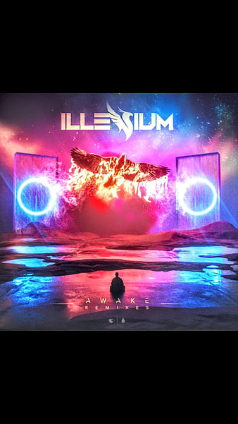 Hello guys someone asked me to make an account and post this wallpaper I  made My twitter handle is on the bottom if you need a follow back  r Illenium