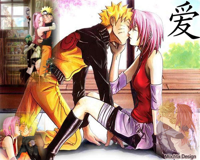 Naruto Kissing Sakura, sakura, naruto, kiss, anime, HD wallpaper | Peakpx