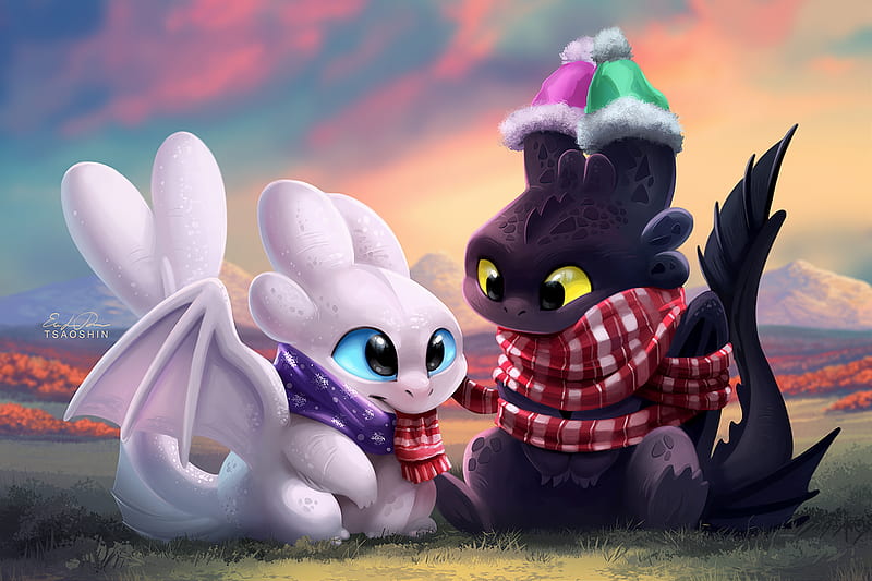 Stitch and Toothless by Kitchiki on DeviantArt