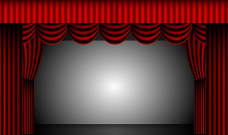 Theatre Curtains, cinema, movies, theatre, Artwork, HD wallpaper