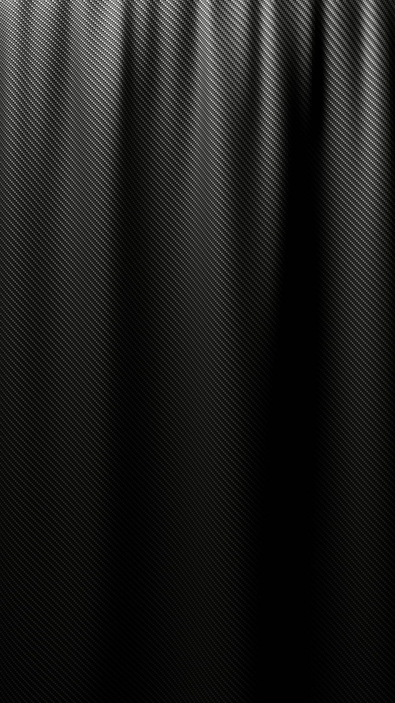 Black Carbon Curtain, dark, fiber, fibre, modern, oled, simple, tech, technology, HD phone wallpaper
