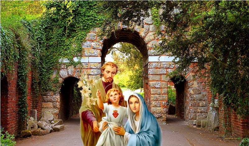Holy family, christ, family, jesus, joseph, virgin, mary, HD wallpaper |  Peakpx