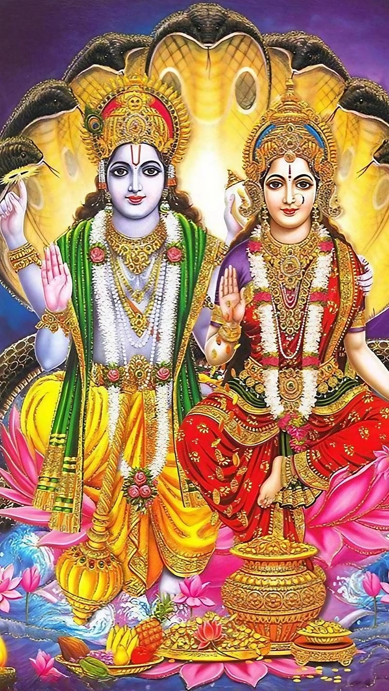 HD wallpaper laxmi narayan sheshnag background god lord goddess laxmi hari om