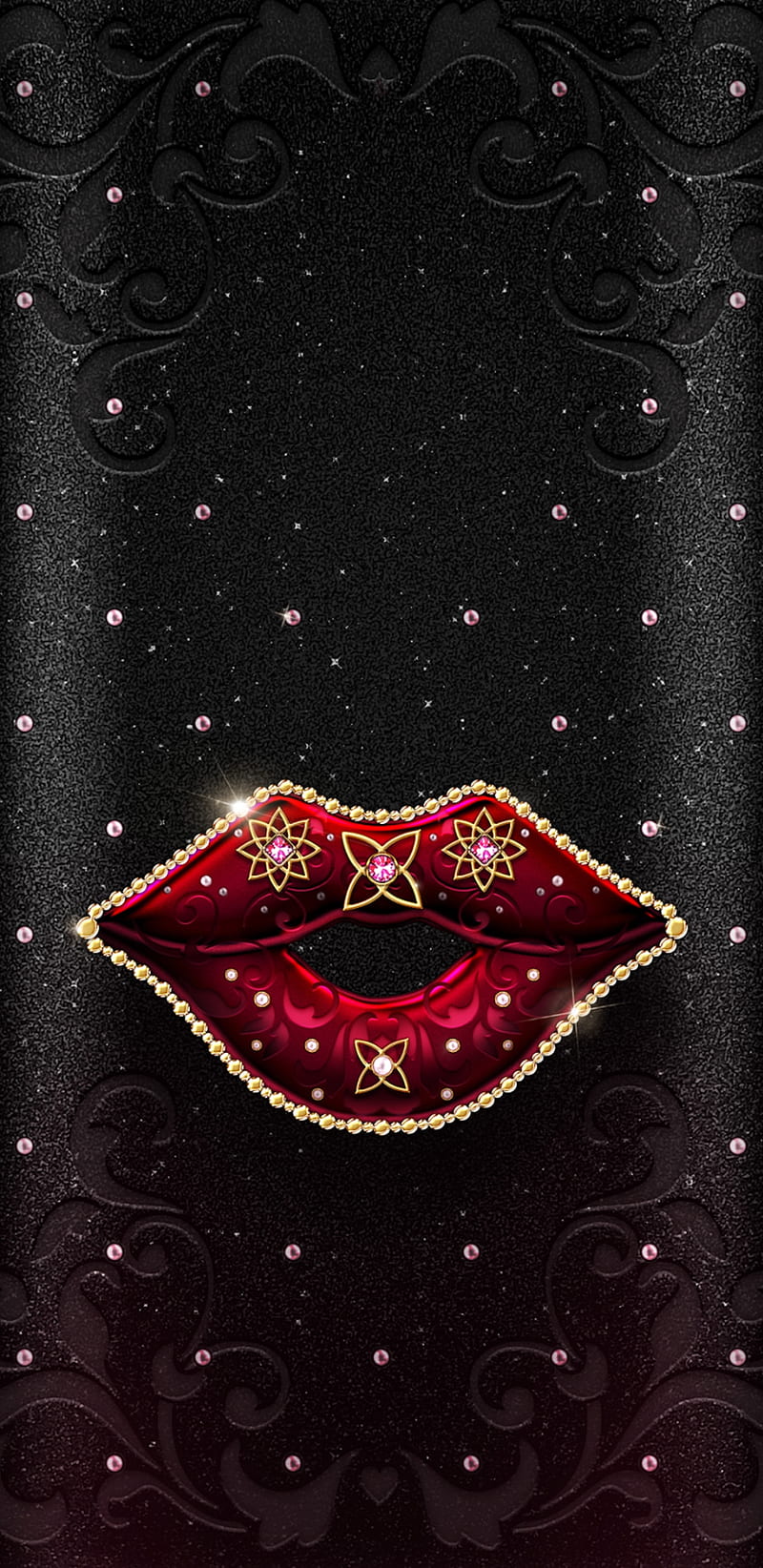 Gypsy Lips, bonito, jewelry, jewels, lip, red, sparkle, HD phone wallpaper  | Peakpx