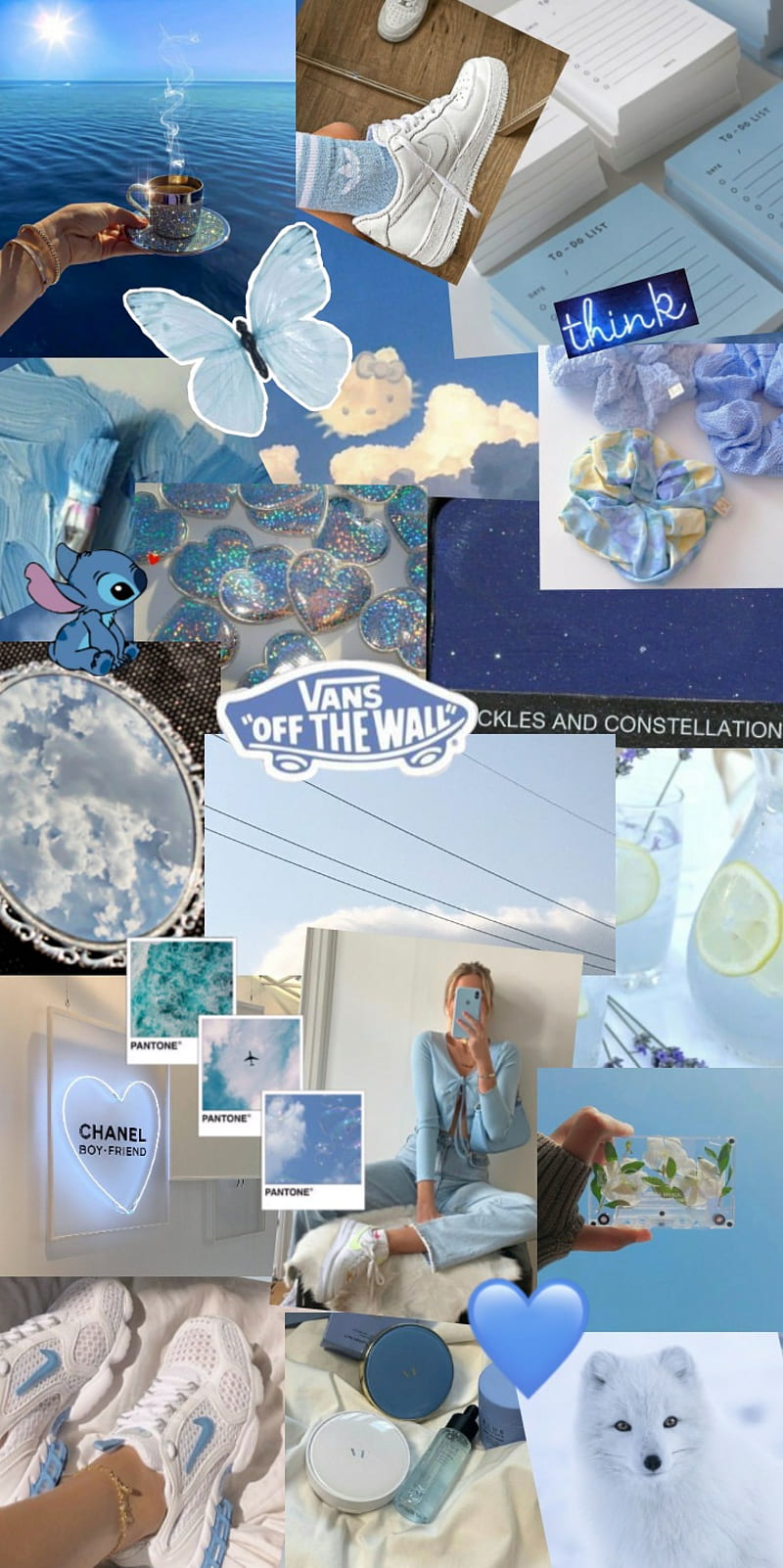 Blue Aesthetic Blue Collage Hd Phone Wallpaper Peakpx