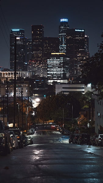 Los Angeles, black, city, cubs, dark, los angeles, modern, night, world, HD  phone wallpaper | Peakpx