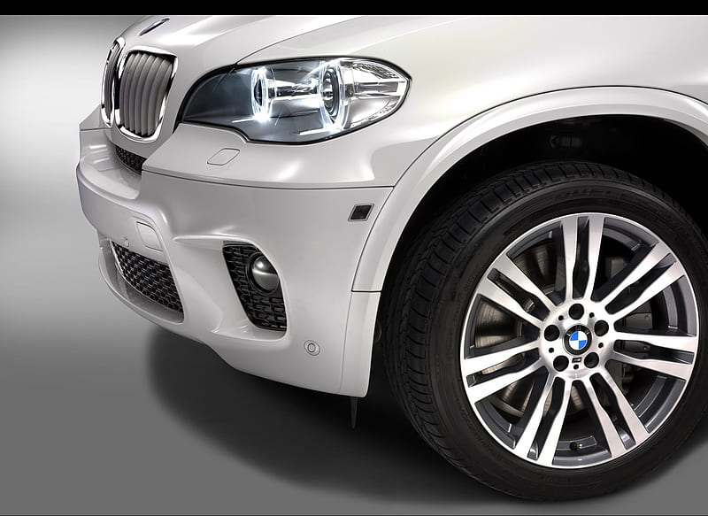 2011 BMW X5 M Sport Package - Lights On - Close-up , car, HD wallpaper