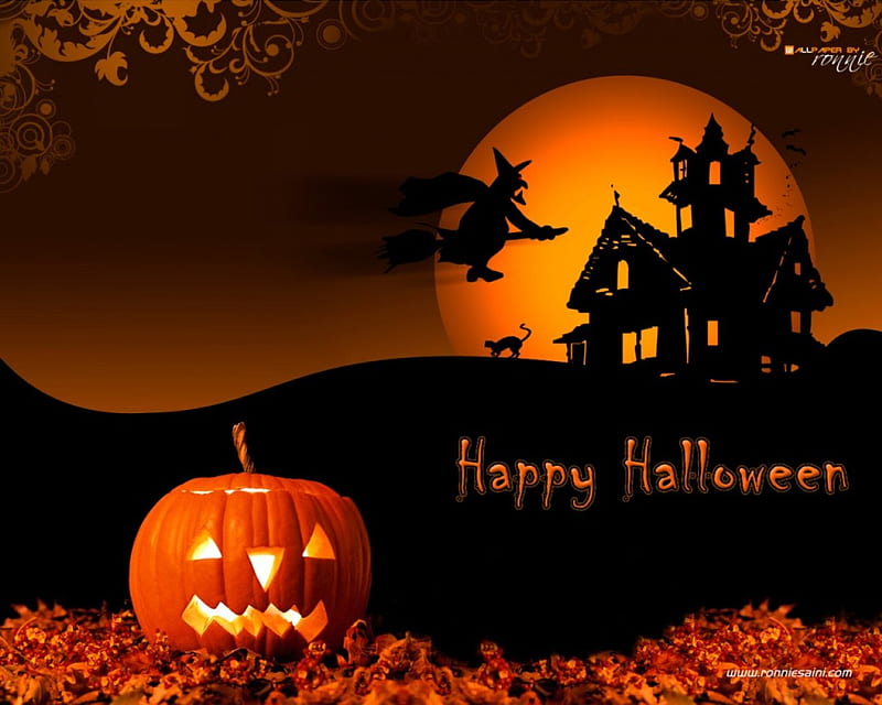 Happy Halloween, halloween, pumpkins, HD wallpaper | Peakpx