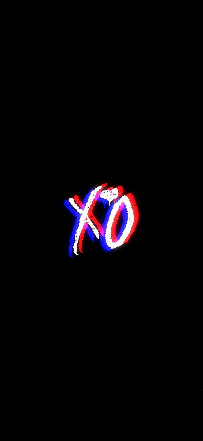XO Glitch Logo, black, glitch, the weeknd, HD phone wallpaper