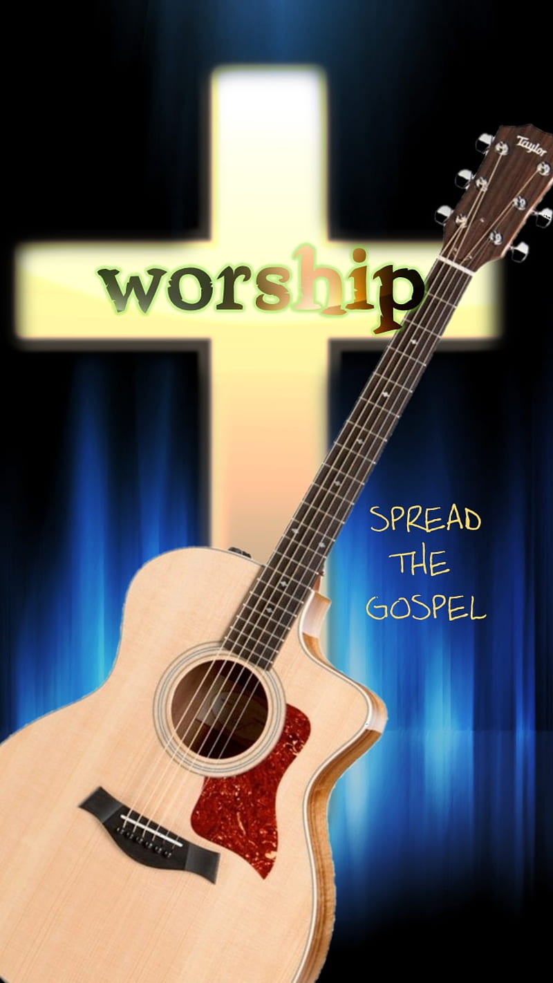worship guitar, christian, worship, HD phone wallpaper