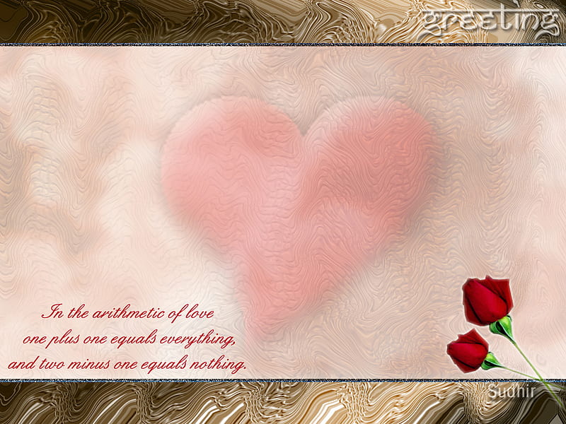 The red, text, rose, love, heart, latter, valent, HD wallpaper | Peakpx