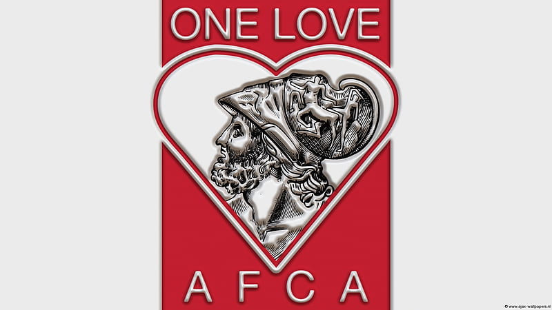 AFC Ajax, Love, Emblem, Soccer, Ajax Amsterdam, HD wallpaper