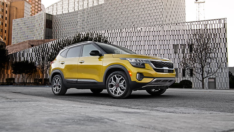 Kia, Kia Seltos, Car, SUV, Yellow Car, HD wallpaper | Peakpx