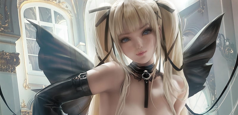 Wallpaper girl, hot, sexy, dead or alive, blue, anime, blonde, babe for  mobile and desktop, section сёнэн, resolution 3840x2160 - download