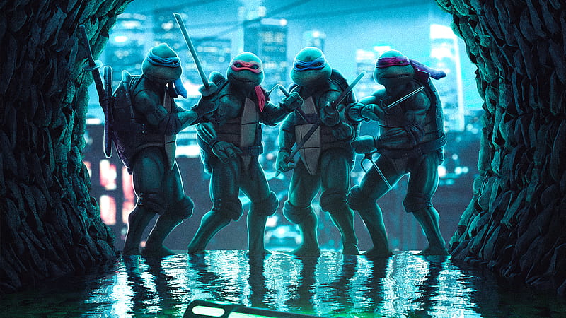 Tmnt 2020, teenage-mutant-ninja-turtles, ninja-turtle, toys, behance, HD wallpaper