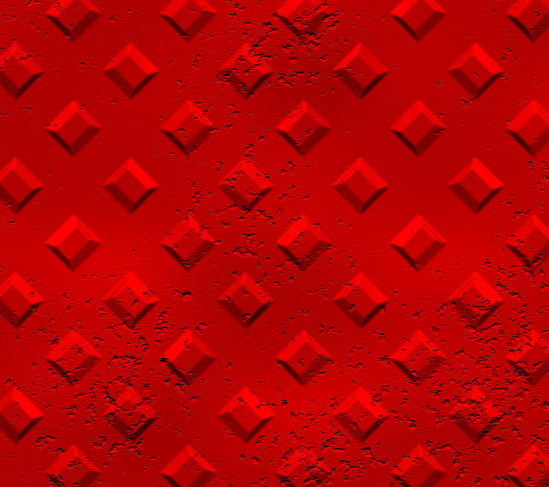 Red, abstract, background, embossed, pattern, texture, wall, HD wallpaper