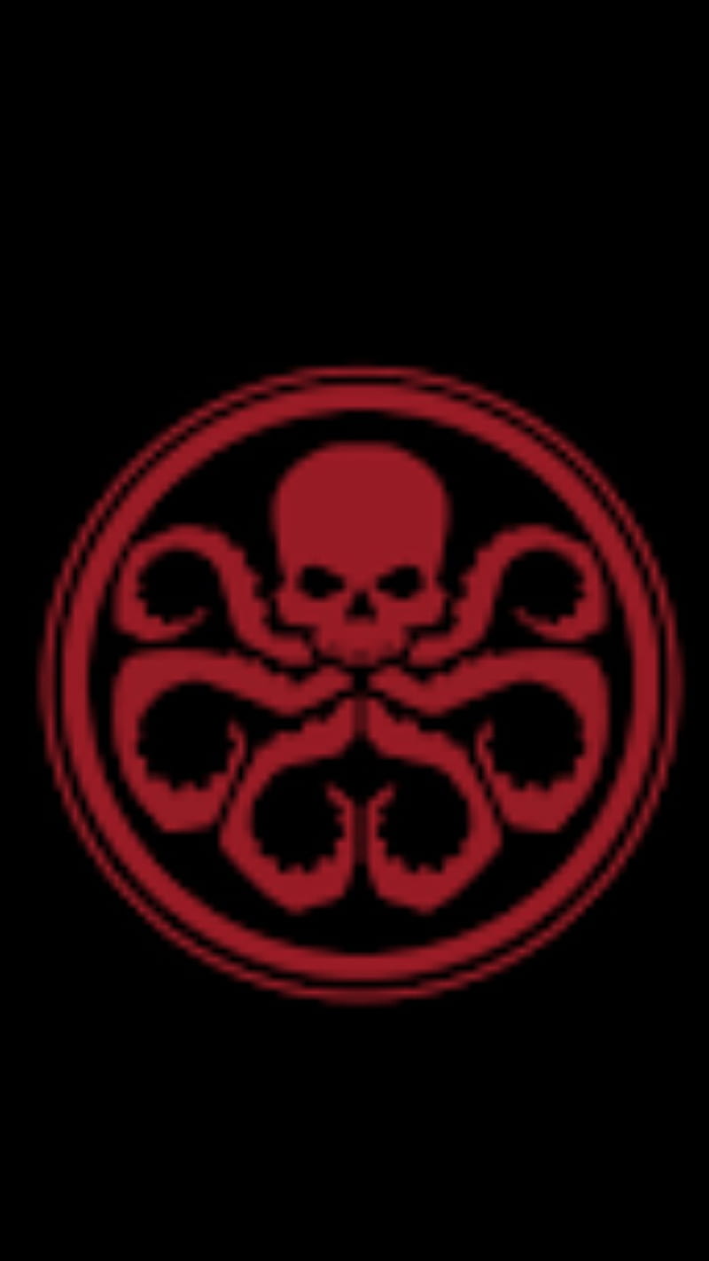 Hydra Logo, avengers, captainamerica, comics, hail, marvel, HD phone wallpaper