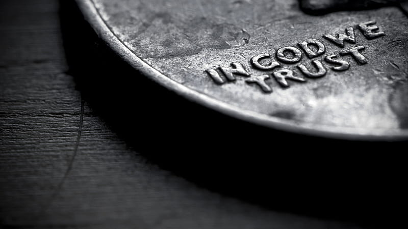 Coin With Words In God We Trust Money, HD wallpaper