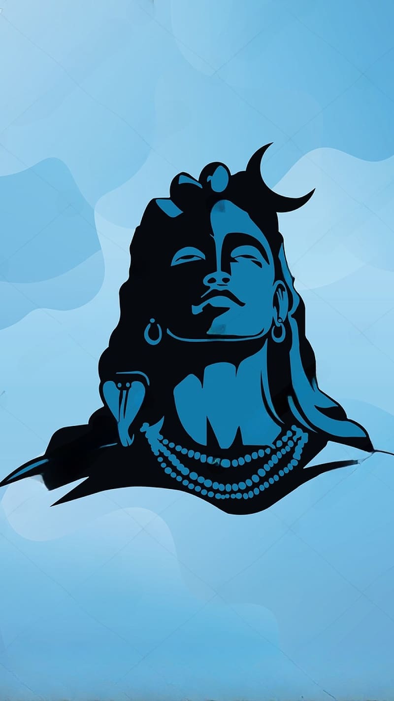 Premium Photo | Adiyogi shiva black color photo maha shivratri