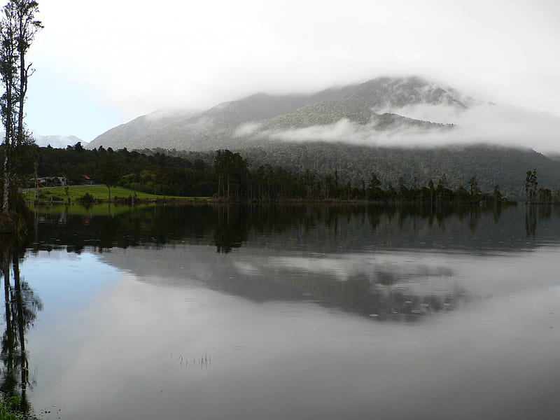 Lake Brunner, not far from greymouth, south island, west coast, new zealand, HD wallpaper