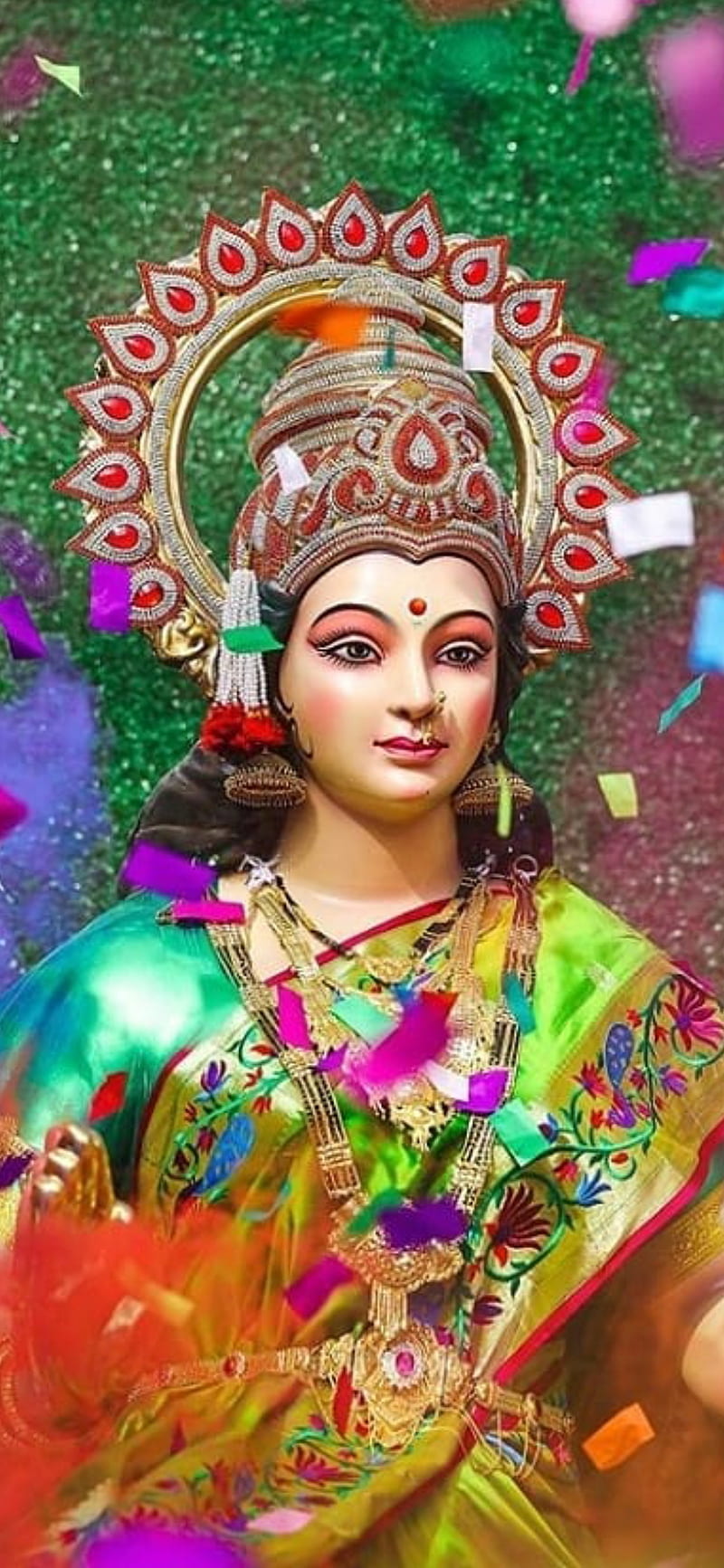 Goddess Durga, devi, devi maa, durga devi, maa, pahadawali, sherowali,  yavatmal navratri, HD phone wallpaper | Peakpx