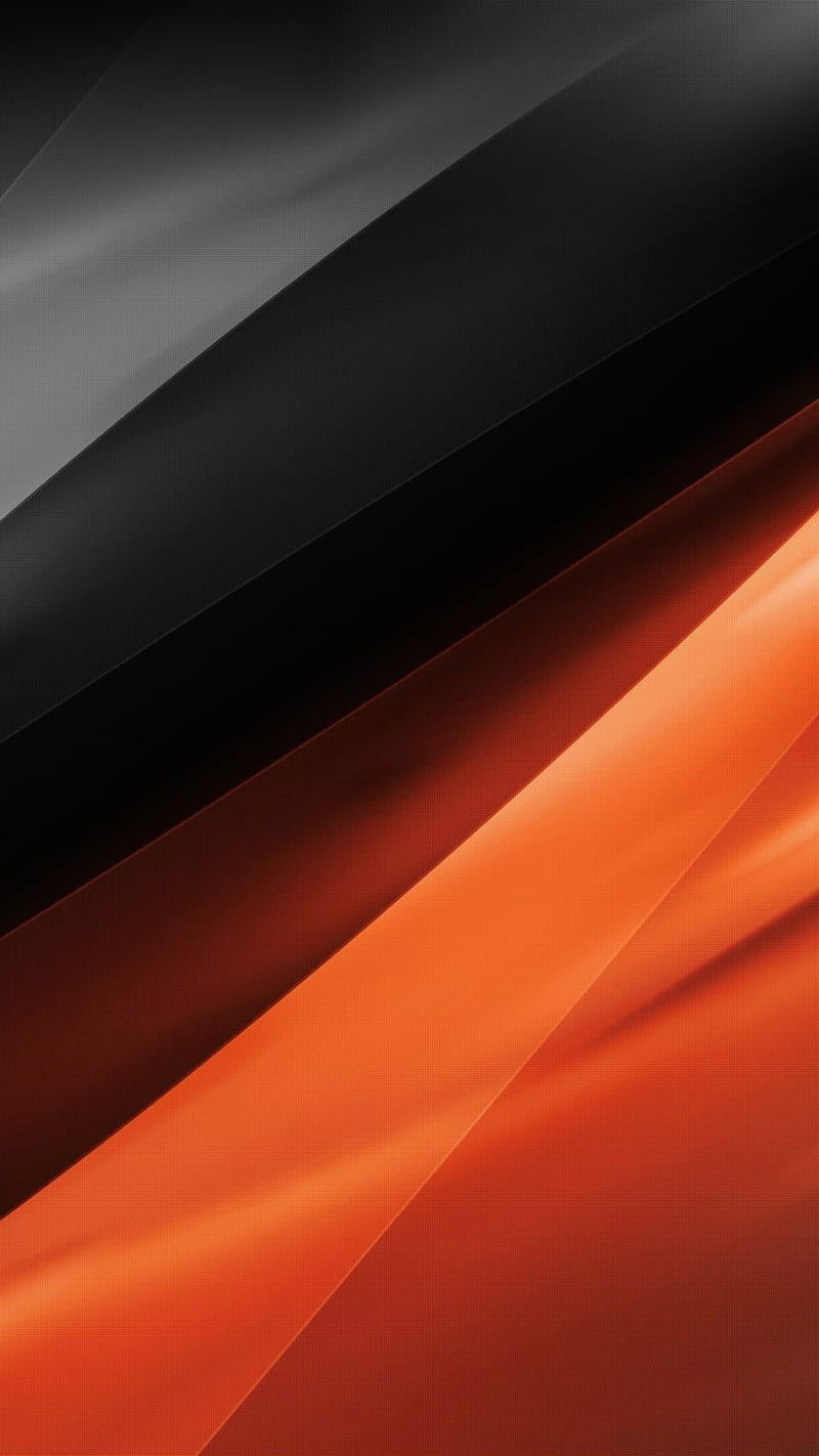 Abstract, orange, black, pattern, android, background, 3d, HD phone  wallpaper | Peakpx