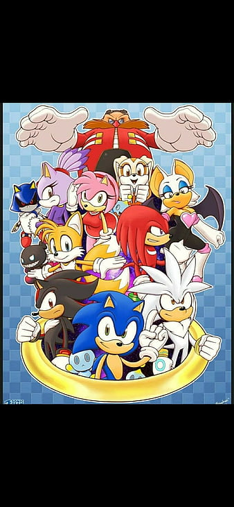 Shadow And Classic Sonic By Tails Silver Fan Vector - Shadow And