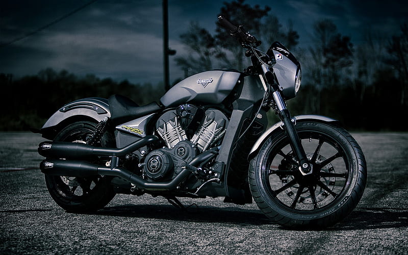 Victory Octane, Indian motorcycles, black matte motorcycle, american motorcycles, HD wallpaper