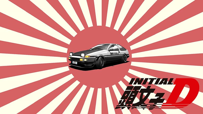 Anime, Toyota Ae86, Initial D, Initial D Final Stage, Toyota Trueno, HD wallpaper