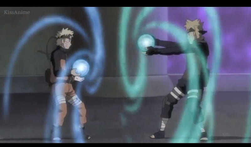 Rasengan, minato, naruto, guy, uzumaki naruto, naruto shippuuden, namikaze minato, magic, minato namikaze, naruto uzumaki, anime, uzumaki, handsome, shippuuden, scenery, ninja, shinobi, male, boy, cool, hokage, magical, scene, HD wallpaper