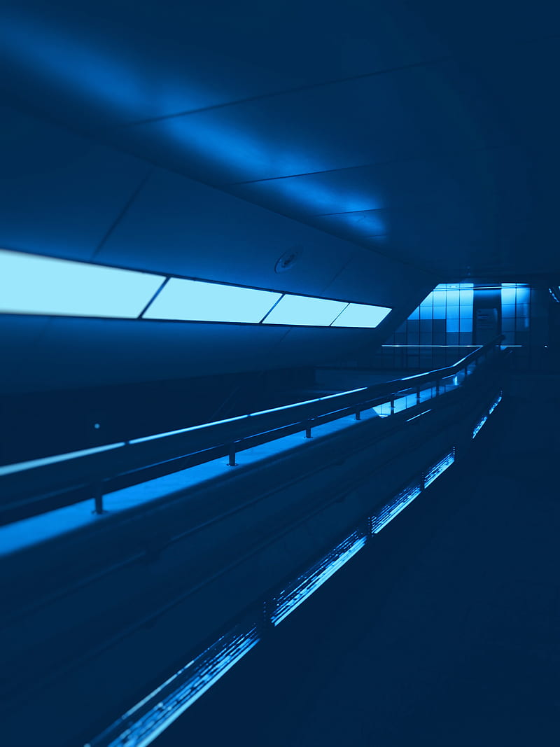 tunnel, corridor, dark, light, backlight, HD phone wallpaper