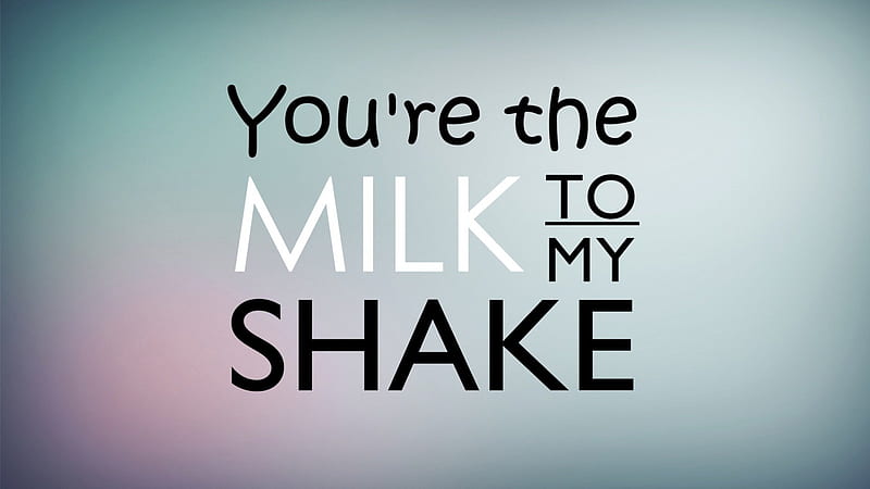 Milkshake, shake, love, words, Gingerbread-heart, milk, word, HD wallpaper